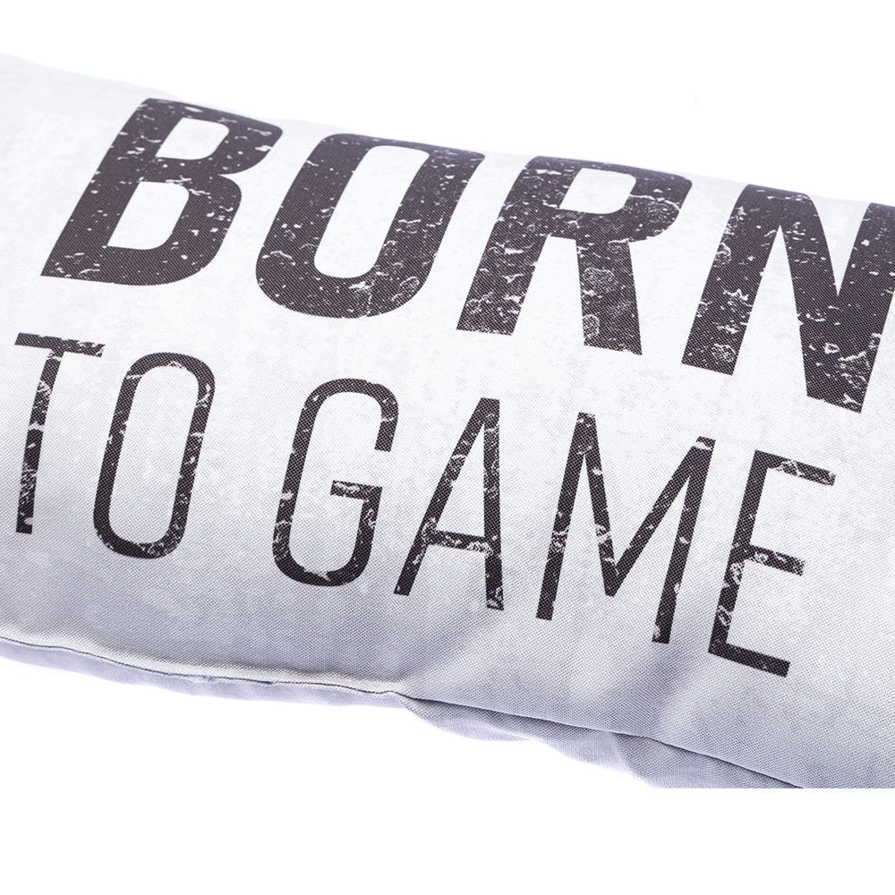 Gaming pillow "Born to Game"-Grey 