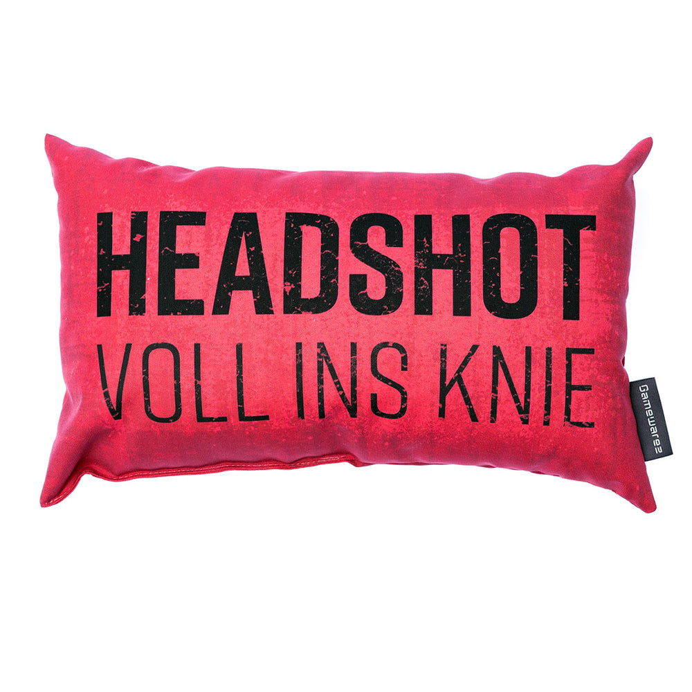 "Headshot" gamingkussen-Rood