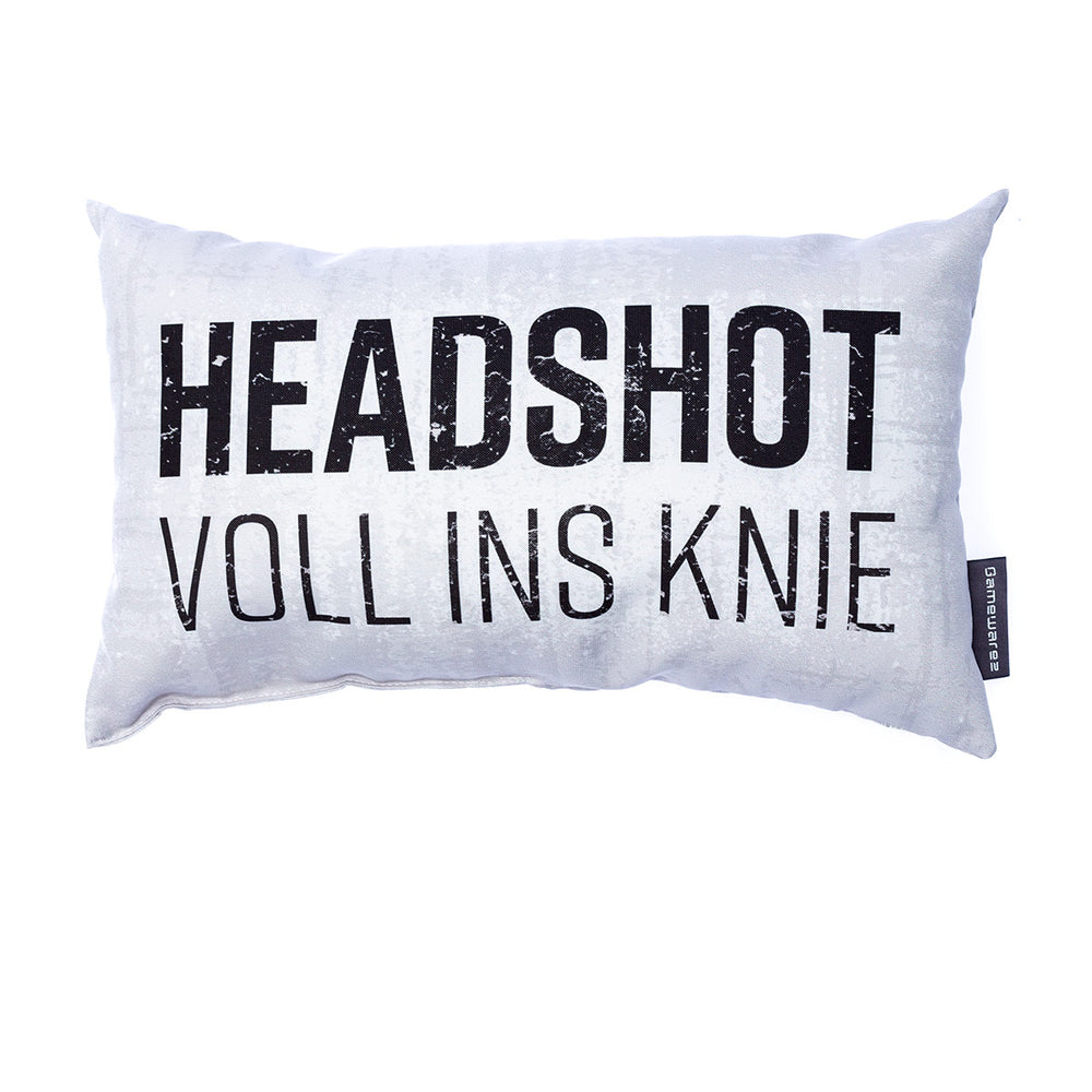 "Headshot" gaming kussen-Grijs